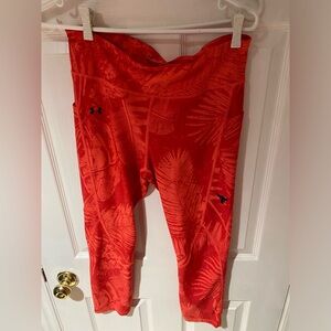 Under Armour rock collection orange compression 24s size large heat gear